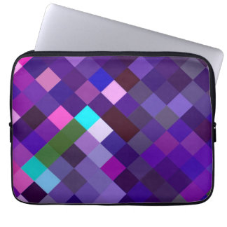 Housse Pour Ordinateur Portable Motif Pixelé - Violet