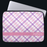 Housse Pour Ordinateur Portable Motif pourpre et rose de plaid<br><div class="desc">.</div>