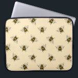Housse Pour Ordinateur Portable Motif Queen Bee<br><div class="desc">Les motifs vintages d'abeilles au miel sont un moyen amusant et élégant d'ajouter une touche de charme rétro à votre décor maison. Découvrez ce design de style vantage avec un groupe d'abeilles.</div>