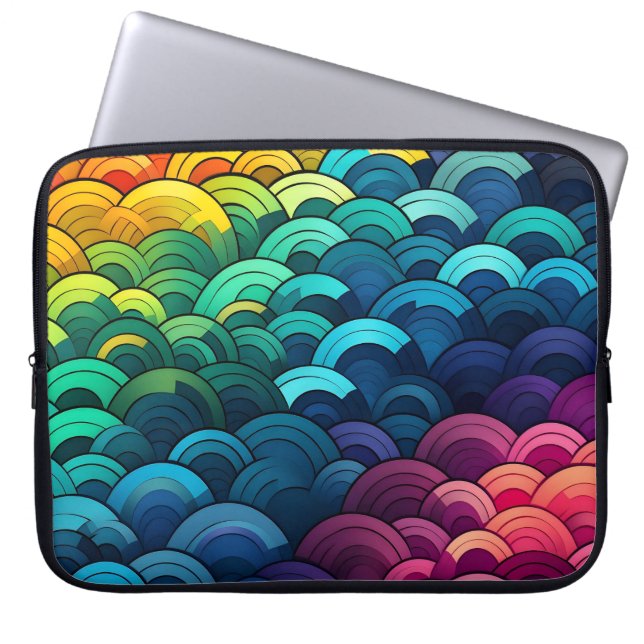 Housse Pour Ordinateur Portable Motif Rainbow Scale (Devant)