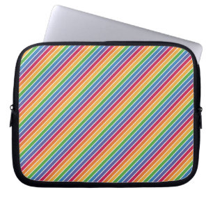 Housse Pour Ordinateur Portable Motif Rainbow Stripes