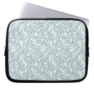 Housse Pour Ordinateur Portable Motif rayé décoratif de feuille