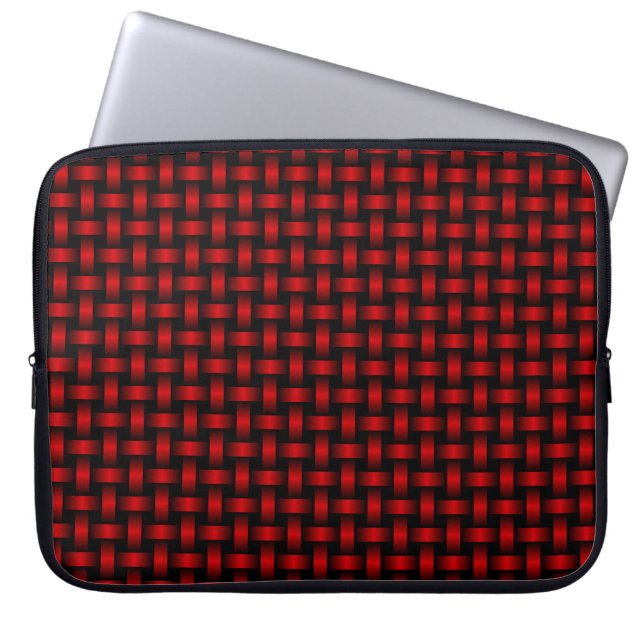 Housse Pour Ordinateur Portable Motif Red Black Weaver (Devant)