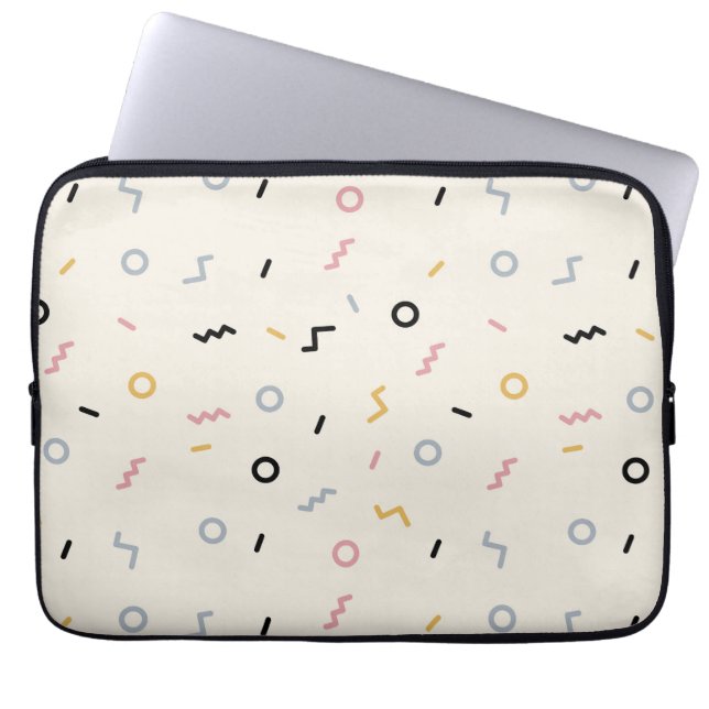 Housse Pour Ordinateur Portable Motif Retro Squiggle (Devant)