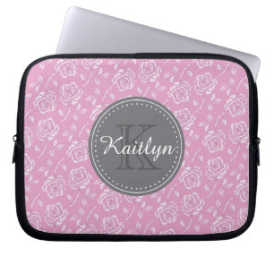 Housse Pour Ordinateur Portable Motif rose rose chic