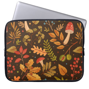 Housse Pour Ordinateur Portable Motif sans charme décoré de feuilles d'automne, po