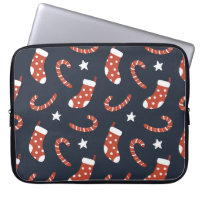 Motif sans couture avec chaussettes de noël, sucre