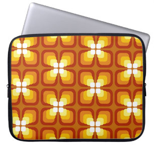 Housse Pour Ordinateur Portable Motif sans couture avec éléments floraux abstraits