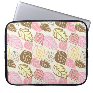 Housse Pour Ordinateur Portable Motif sans couture avec feuilles d'automne