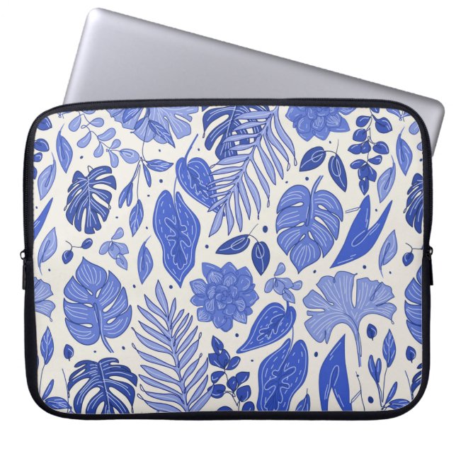 Housse Pour Ordinateur Portable Motif sans couture avec fleurs (Devant)