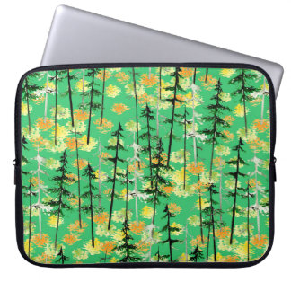 Housse Pour Ordinateur Portable Motif sans couture avec forêt d'automne