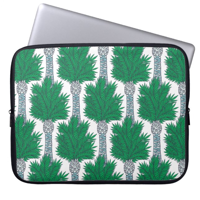 Housse Pour Ordinateur Portable Motif sans couture de palmier. (Devant)