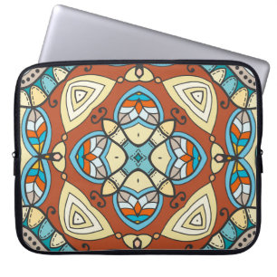 Housse Pour Ordinateur Portable Motif sans couture dessinée à la main. Coloré a