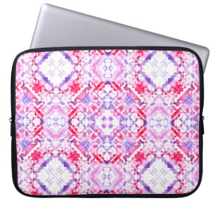 Housse Pour Ordinateur Portable Motif sans couture tribale. Eau de grunge peinte à