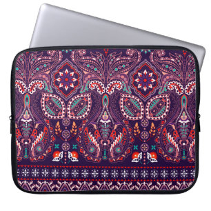 Housse Pour Ordinateur Portable Motif sans faille. Papier peint floral. Colorf