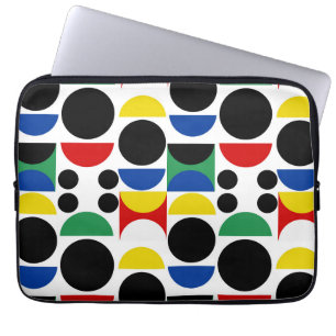 Housse Pour Ordinateur Portable Motif scandinave du Bauhaus du milieu du siècle