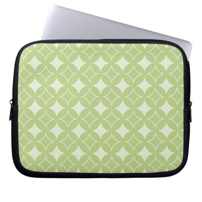 Housse Pour Ordinateur Portable Motif shippo vert olive (Devant)