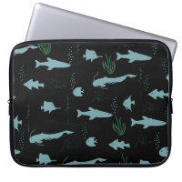 motif sous-marin Abstrait avec poissons et algues