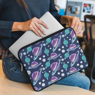 Housse Pour Ordinateur Portable Motif spatial, Planètes, Étoiles, Galaxie, Cosmos