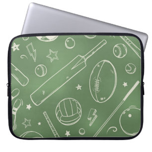 Housse Pour Ordinateur Portable Motif sportif vert