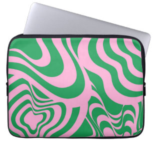 Housse Pour Ordinateur Portable Motif Super Y2K rétro-tordu coloré