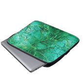 Housse Pour Ordinateur Portable Motif textuel turquoise vif (Devant bas)
