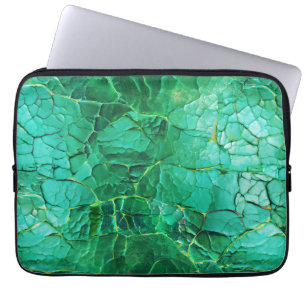 Housse Pour Ordinateur Portable Motif textuel turquoise vif