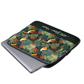 Housse Pour Ordinateur Portable Motif tropical Toucan (Devant bas)