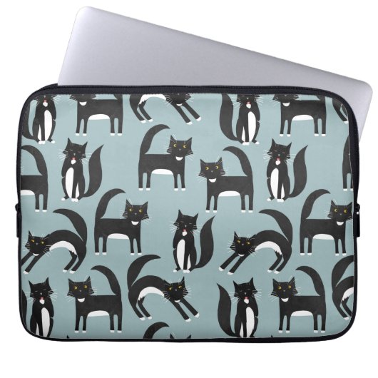 Housse Pour Ordinateur Portable Motif Tuxedo (Devant)
