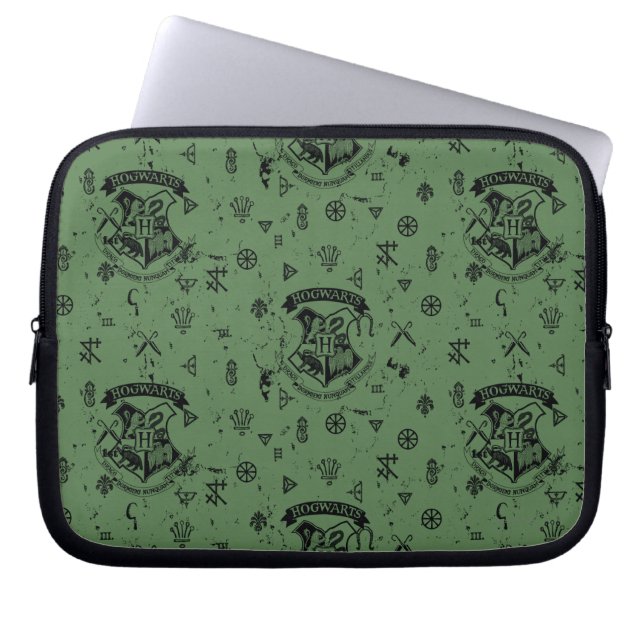 Housse Pour Ordinateur Portable Motif vert HOGWARTS™ (Devant)