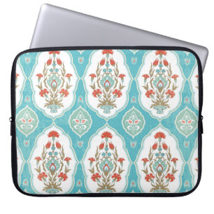 Housse Pour Ordinateur Portable motif vintage fleuri sans couture à l'orientale