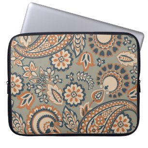Housse Pour Ordinateur Portable Motif vintage sans couture Paisley. Arrière-groupe