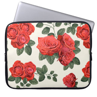 Housse Pour Ordinateur Portable Motif vintage sans faille avec roses
