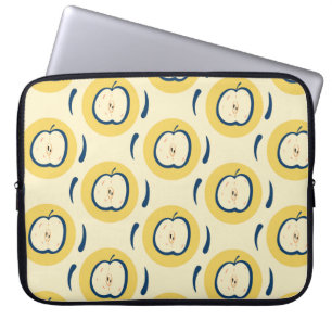 Housse Pour Ordinateur Portable Motif vintage sans soudure avec pomme.