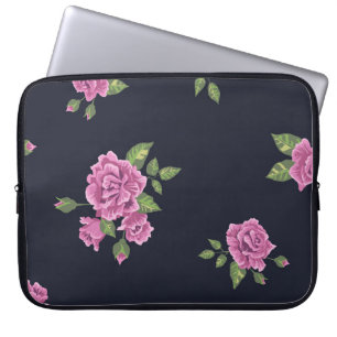 Housse Pour Ordinateur Portable motif vintage sans soudure sous forme de fleur p