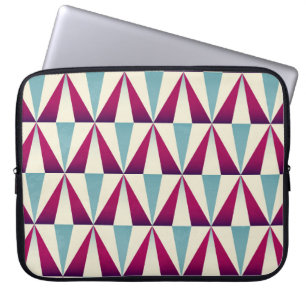 Housse Pour Ordinateur Portable motif vintage triangle géométrique sans couture.