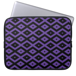 Housse Pour Ordinateur Portable Motif violet et diamant noir