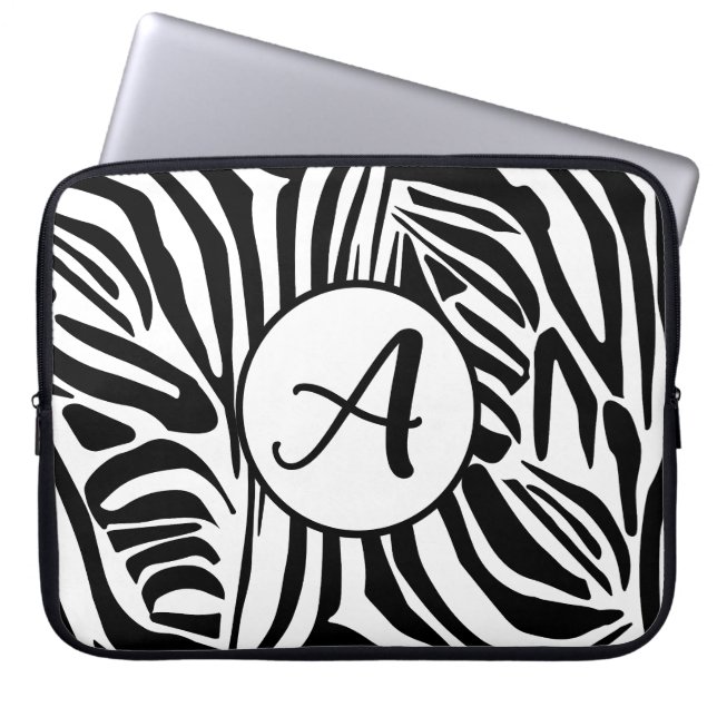 Housse Pour Ordinateur Portable Motif Zèbre (Devant)