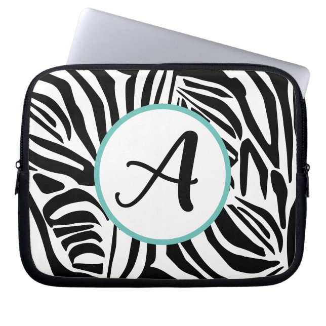 Housse Pour Ordinateur Portable Motif Zèbre (Devant)