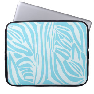 Housse Pour Ordinateur Portable Motif Zèbre Bleu