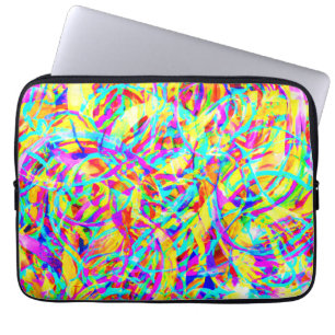 Housse Pour Ordinateur Portable Motifs de néon brillant