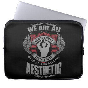 Housse Pour Ordinateur Portable Motivation Physique - Esthétique - Pas à pas - Zyz