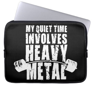 Housse Pour Ordinateur Portable Motivation "Poids levant" - Métal lourd
