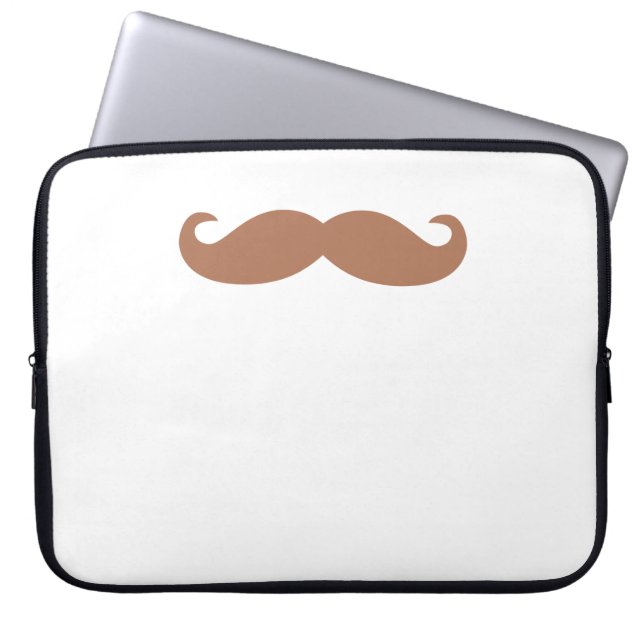 Housse Pour Ordinateur Portable moustache simple (Devant)