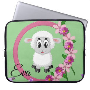 Housse Pour Ordinateur Portable Mouton à manches pour ordinateur portable vert