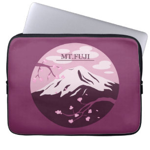 Housse Pour Ordinateur Portable Mt. Fuji (rose)