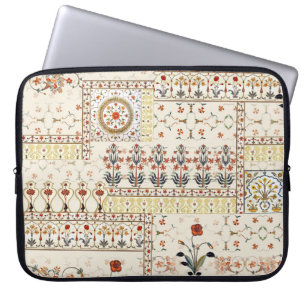 Housse Pour Ordinateur Portable Mughal Floral Paisley : Ethnic Digital Elegance.