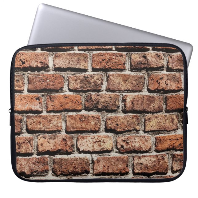 Housse Pour Ordinateur Portable Mur Brown en brique à la lumière du jour (Devant)