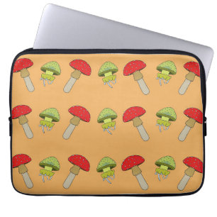 Housse Pour Ordinateur Portable Mushroom Hunter Mushroom And Jellyfish