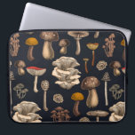 Housse Pour Ordinateur Portable Mushrooms sauvages<br><div class="desc">Divers champignons sauvages dessinés à la main,  motif vectoriel</div>